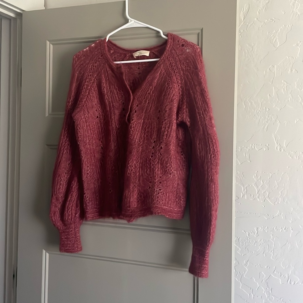 Sezane Alma Cardigan Bois De Rose - Size S